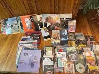 RECORDS, VHS, CD, DVD LOT