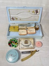 Vintage Vanity Dresser Compacts Shaving Le Dix Balenciaga Perfume More