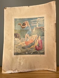 Pablo Picasso Print 'Bathers 1918' Published By Shorewood Publishers