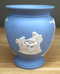 Wedgwood Jasperware Blue And White Vase