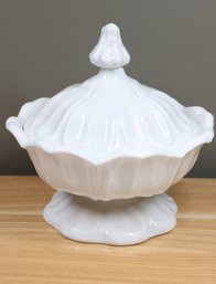 Vintage RC Red Cliff Ironstone Lidded Dish Bowl Tureen White