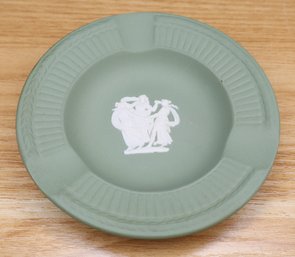 Wedgwood Jasperware Green And White Ashtray