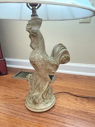 ROOSTER LAMP & WHITE SHADE