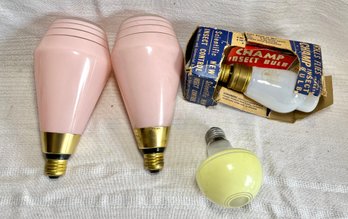 Lot Vintage Large Lightbulb GE, Champ