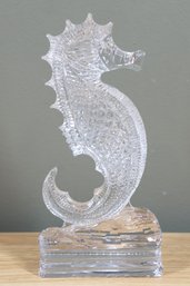 Vintage Waterford Crystal Cut Glass Seahorse Figurine Paperweight