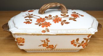 Charles Field Haviland Limoges Bone China Casserole Dish / Tureen Floral Design