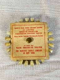 Vintage Trubryte NewTeeth Enamel Shade Guide ~ Dental