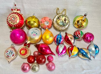 Vintage Blown Glass Christmas Ornaments