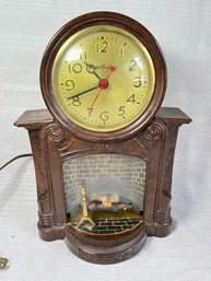 Vintage Master Crafters Fireplace Clock