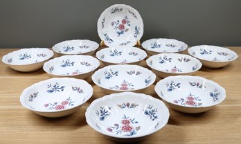 Complete Set (12) Of Wedgwood Williamsburg Potpourri Of Etruria