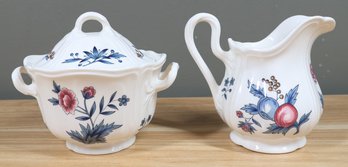 Williamsburg Potpourri TKD510 Wedgwood Of Etruria & Barlaston Sugar & Creamer