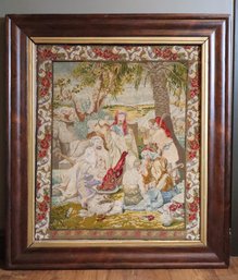 Large Framed Needlepoint Joseph And His Brethren