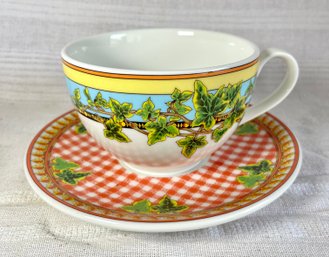 Rosenthal Versace Casual Large Cup & Saucer Casual Ivy Leaves Passion