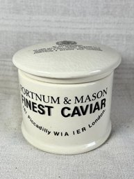 Fortnum & Mason UK Cavier Jar With Lid By Appointment To Her Majesty Queen Elizabeth II