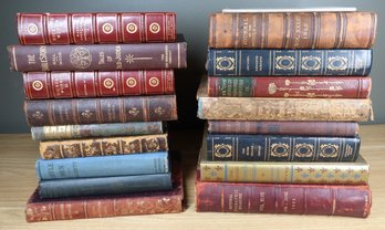 Lot Of (18) Vintage Hardback Books Dickens Kipling National Geographic