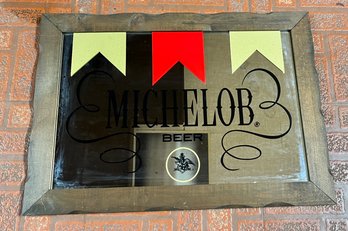 MICHELOB MIRRORED BEER SIGN