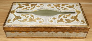 Decorative Hand-painted Wooden Tissue Box