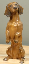 Vintage Porcelain Rosenthal Kunstabteilung Selb Dachshund Dog Figure