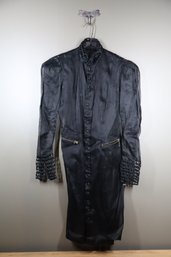 Jean Paul Gaultier 100% Cotton Black Coat Size 8