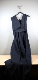 Jean Paul Gaultier Femme Long Black Wool Jacket Size 8