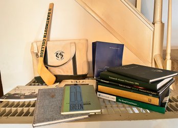 YALE & DARTMOUTH VINTAGE YEARBOOKS, BOOKS, TOTE BAG