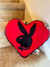 PLAYBOY HEART PILLOW - VINTAGE WITH TAGS