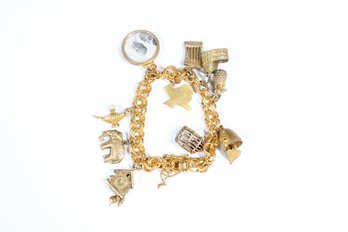 12k Gold Filled Charm Bracelet