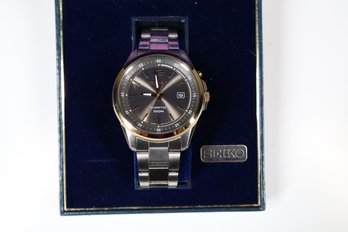 Seiko Kinetic 100M Watch With Stainless Steel 925 Band- Extra Links