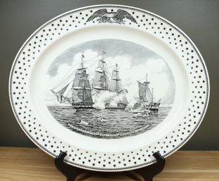 Large Vintage Constitution And Java American Heritage Josiah Wedgwood & Sons Porcelain Serving Platter