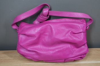 Carlos Falchi Purple Leather Bag