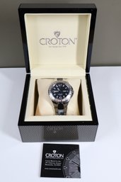 Croton Men's Stainless Steel Water Resistant 30atm-1000FT In Working Condition