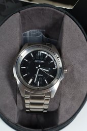 Citizen Men Eco Drive Stainless Steel Day Date Gn- 4-s 100m In Working Condition With Extra Links