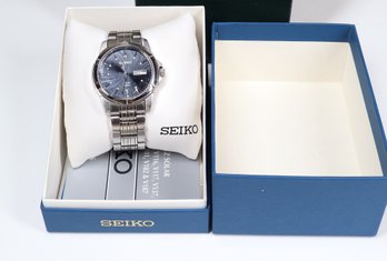 Seiko Stainless Steel V158-0AD0 Solar Watch