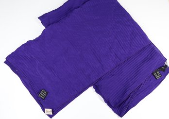 Pair Of Purple Gianni Versace Scarves 100% Silk