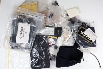 Lot- Buttons & Accessories- Chanel, Versace, Bergdorf Goodman, Etc.