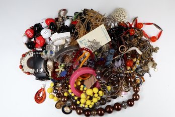 Lot- Costume Jewelry- Necklaces, Bracelets, And Rings