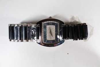 Queen Pacifica Watch By Lucien Picard Stainless Steel Diamond Crusted Mother Of Pearl Face