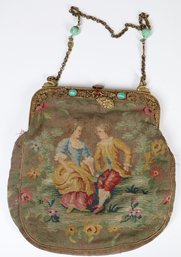 Vintage Victorian Tapestry Purse