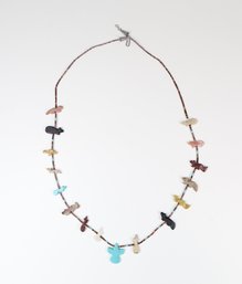 Multi Color Animal Necklace With Metal Clasp