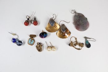 Lot Of Earrings- Hanging And Stud