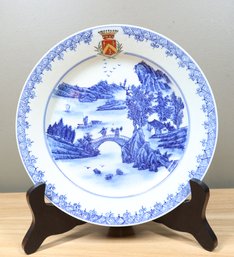 De Gournay Hand-painted Porcelain Plate Made In London