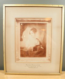 Antique Framed Print Of Eliza Middleton From A Painting By Sully Portrait