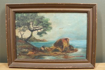 Clifford Mitchell Oil Painting Seaside Scene