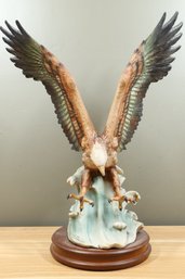 Vintage Giuseppe Armani Sea Eagle Sculpture Figurine Ceramic Large