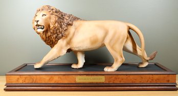 Franklin Mint Lion 'monarch Of The Serengeti' Sculpture Ltd Edition 1989