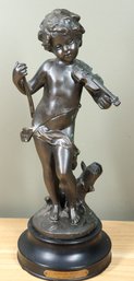 Auguste Moreau Amour Petit Bronze Statue