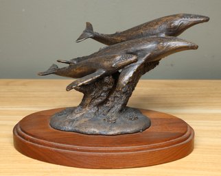 Aus-ben Studios Bronze Humpback Whales Statue 1984 1088/2000