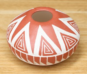 1992 Signed Shdiyaaitsa Acoma New Mexico Sky City Seed Jar Vase Small Vintage