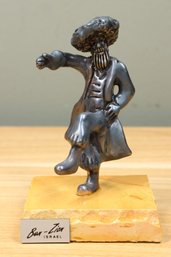 Ben Zion Israel 925 Sterling Silver Sculpture Jewish Hasidic Dancer Figurine