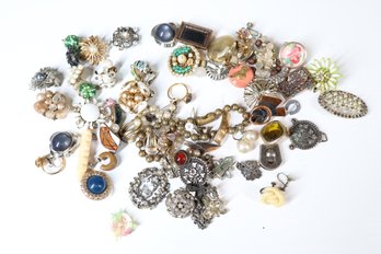 Selection Of Costume Pins And Brooches